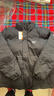 361°男女棉衣保暖加厚休闲冬季外套短棉服652434739F 超级黑 3XL 实拍图