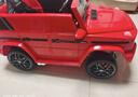 福儿宝奔驰授权大G儿童电动车玩具车可坐人四轮带遥控越野小孩宝宝送礼 四驱红+减震器+后备箱+皮座+软胎 实拍图