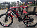 凤凰（Phoenix）儿童自行车山地车男女学生脚踏车6-15岁童车 霸道 黑红色 22寸 实拍图