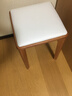 家逸实木凳子家用可叠放餐桌凳餐椅小板凳卧室梳妆凳门口换鞋凳方凳 实拍图