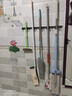 雅高不锈钢拖把挂钩【4夹5钩】浴室免打孔拖把架带挂钩壁挂拖把夹排钩 实拍图