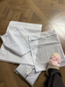 京东京造 洗衣袋滚筒洗衣机洗衣网袋防变形衣服护衣网兜大号中号 4件套 白 实拍图