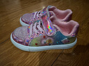 芭比童鞋女童春秋公主风低帮板鞋儿童女孩时装运动鞋DA5355粉色27码 实拍图
