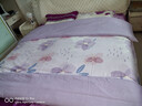 博洋（BEYOND）博洋家纺100%纯棉全棉磨毛被套被罩加厚秋冬保暖单件套床上用品 花语紫【全棉磨毛】 220*240cm 实拍图