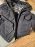 京东京造【进口极寒95鹅绒服】羽绒服男外套女冬季新款中长款 曜石黑 3XL 实拍图