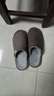回力日系柔软情侣棉拖秋冬家居室内保暖棉鞋男款HL0006咖啡42-43码 实拍图