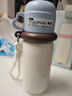 炊大皇316L不锈钢保温杯学生上学专用心动子弹头儿童水杯480ml（棕蓝） 实拍图