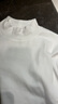 无印良品（MUJI）女式 起毛罗纹编织半高领长袖T恤 上衣打底衫女款内搭春秋女装 白色 5A M （160/84A） 实拍图