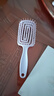 蓬松高颅顶梳子头发神器女士专用长发造型按摩经络家用镂空排骨梳 蓬松气垫梳-紫色-1个装 实拍图