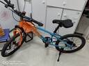 凤凰山地自行车男女变速山地车碟刹青少年儿童自行车学生单车 星际 橙蓝【变速+辐条轮】 20寸【适合125-160cm】 实拍图