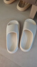 朴西新款EVA踩屎感厚底拖鞋女士居家室内情侣拖鞋男 白色 37-38 实拍图