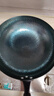 阎铁匠章丘炒锅铁锅已开锅炒菜锅无涂层物理不粘锅老式圆底正品旗舰店 锤印款木把把手32CM 32cm 圆底炒锅 实拍图