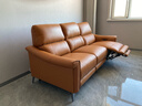 芝华仕（CHEERS）头等舱绅士智能电动0靠墙直排沙发头层牛皮简约芝华士50611B橙意 【翻到几+进扫地机】赤霞橙-小三座双电-2.17M 优先发货（详询客服） 实拍图
