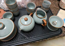 京东京造 整套茶具 天青汝窑茶壶功夫茶具套装 雨润天青18件套礼盒装 实拍图