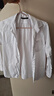 罗蒙白衬衫男女童长袖衬衫儿童春秋衬衣演出 白色长袖衬衫带口袋 140 实拍图