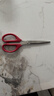 得力(deli)210mm办公生活家用剪刀 大号剪子手工剪纸刀 办公用品 红色6010 实拍图