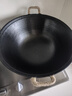 王源吉铁锅炒锅双耳苏锅王老式家用圆底无涂层手工龟纹大肚不粘炒锅40cm 实拍图