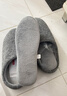 京东京造【羊毛拖】可拆卸双面棉拖鞋秋冬拖鞋男士冬季棉拖大象灰42-43 实拍图