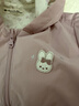 戴维贝拉（DAVE＆BELLA）女童外套连帽儿童上衣开衫宝宝衣服洋气幼儿外衣休闲春装新款童装 灰紫色【现货】 100 cm（建议身高90-100cm） 实拍图