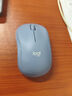 罗技（Logitech）M221 轻音鼠标 无线鼠标 办公鼠标 对称鼠标 带无线微型接收器 雾霭蓝 实拍图