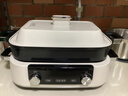 摩飞电器（Morphyrichards）二代升级多功能锅料理锅鸳鸯火锅5升定时预约烤肉涮一体蒸煮炒煎多用途电火锅MR9099 5L 椰奶白标配【深锅+牛扒盘+蒸格】 实拍图