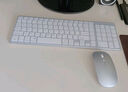 前行者（EWEADN）无线蓝牙键盘鼠标套装双模低音笔记本台式电脑商务办公打字便携超薄剪刀脚设计可充电键鼠套装外设 金属银【键鼠套装】全系统兼容-多设备连接 实拍图