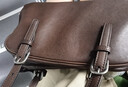 裘真植鞣头层羊皮悠悠保龄球包女复古休闲大容量手提单肩包 咖啡色肩带款-羊皮 预售21天 实拍图