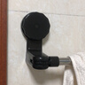 吸盘毛巾架免打孔卫生间置物架浴室毛巾杆壁挂式厕所浴巾收纳挂架 伸缩款透明黑【30-60cm】 实拍图