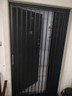 金刚网折叠纱门防蚊防猫狗老鼠防盗隐形伸缩铝合金纱窗 单开全新180度拉平铝板纱门（黑纱） 实拍图