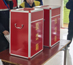 欧唛（oumai） 投票箱 铝合金可拆装大中小号投票箱票箱带轮子选举箱集票箱 红色大号 实拍图