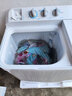 海尔半自动洗衣机大容量家用双缸洗衣机双桶双电机强劲动力洗脱分离防鼠底座漏电保护操作简单 【健康抗菌波轮】11公斤+双风干+动平衡脱水+脚轮 实拍图