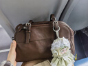 裘真植鞣头层羊皮悠悠保龄球包女复古休闲大容量手提单肩包 咖啡色肩带款-羊皮 预售21天 实拍图