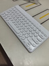 B.O.W航世 K-610 无线键盘圆形键帽键盘 笔记本电脑办公女生可爱小键盘 白色 实拍图