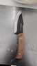 张小泉墨染古韵不锈钢多用刀锻打菜刀锋利黑色锤纹户外菜刀 D100381 实拍图