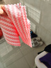 新款洗碗布不沾油可挂擦手巾防油厨房清洁布吸水不掉毛毛巾抹布 【混色25x25】3条装 实拍图