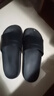 LURAD拖鞋男士女士情侣外穿室内防滑洗澡厚底凉拖家居拖鞋 黑色 40-41 实拍图