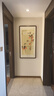 玩易 张大千柿柿如意走廊过道新中式玄关装饰画竖版山水壁画客厅挂画 事事如意 63*123cm（卡纸精裱，胡桃色框） 实拍图