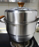 小熊（Bear）304不锈钢蒸锅 三层大容量汤锅家用蒸笼30cm通用炉灶 JG036-P03 实拍图