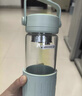 北鼎（Buydeem）茶水分离玻璃水杯高颜值车载便携随手杯办公室泡茶杯浅衫绿470ml 实拍图
