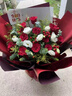 百花馆鲜花速递玫瑰花束生日礼物女士真花礼品送女友老婆同城配送当日达 【初心不负】11朵红玫+桔梗+红豆|JD268 实拍图