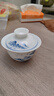 MULTIPOTENT功夫茶具三才盖碗手绘青花山水薄胎瓷泡茶碗礼物礼盒装 实拍图