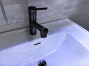 九牧（JOMOO）卫生间全方位漱口冷热双控洁面抽拉式台盆面盆水龙头枪灰32344 实拍图