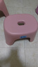 椅子奶油风家用小凳子加厚塑料凳可叠放耐用儿童凳学生寝室矮凳 樱花粉1个 实拍图