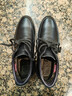 奥康官方男鞋 冬季加绒保暖棉鞋系带高帮真皮短靴系带通勤休闲皮鞋男 黑色 加绒 1243014027 40 实拍图
