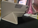 PITAKA适用苹果iPadPro2025保护套11英寸磁吸快拆双面夹竖屏轻薄带笔槽防弯高级2024保护壳皮套支架白色 实拍图