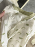 婧麒（JOYNCLEON）新生婴儿衣服纯棉秋款初生男女宝宝春秋睡衣分体打底内衣套装 蒲公英咖色+棉花球绿色 80 cm 实拍图
