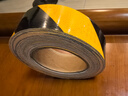 百舸 晶格反光警示胶带 斜纹黄黑 反光条警示反光胶带  5CM*25M CW049014 实拍图