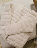 鸭鸭（YAYA）佟丽娅同款轻薄羽绒服女新款冬季短款圆领内胆修身时尚薄外套男 米白色【女款无领】 3XL 实拍图
