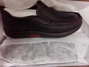 骆驼（CAMEL）皮鞋男商务休闲鞋秋冬季真皮高端加绒一脚蹬牛皮爸爸鞋子男士 G14A545711  黑色 41 实拍图