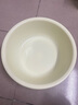 新款圆形家用洗脸盆加厚卫生间厨房洗衣洗菜洗脚宿舍泡脚盆 奶油黄 大号plus【直径37CM】 实拍图